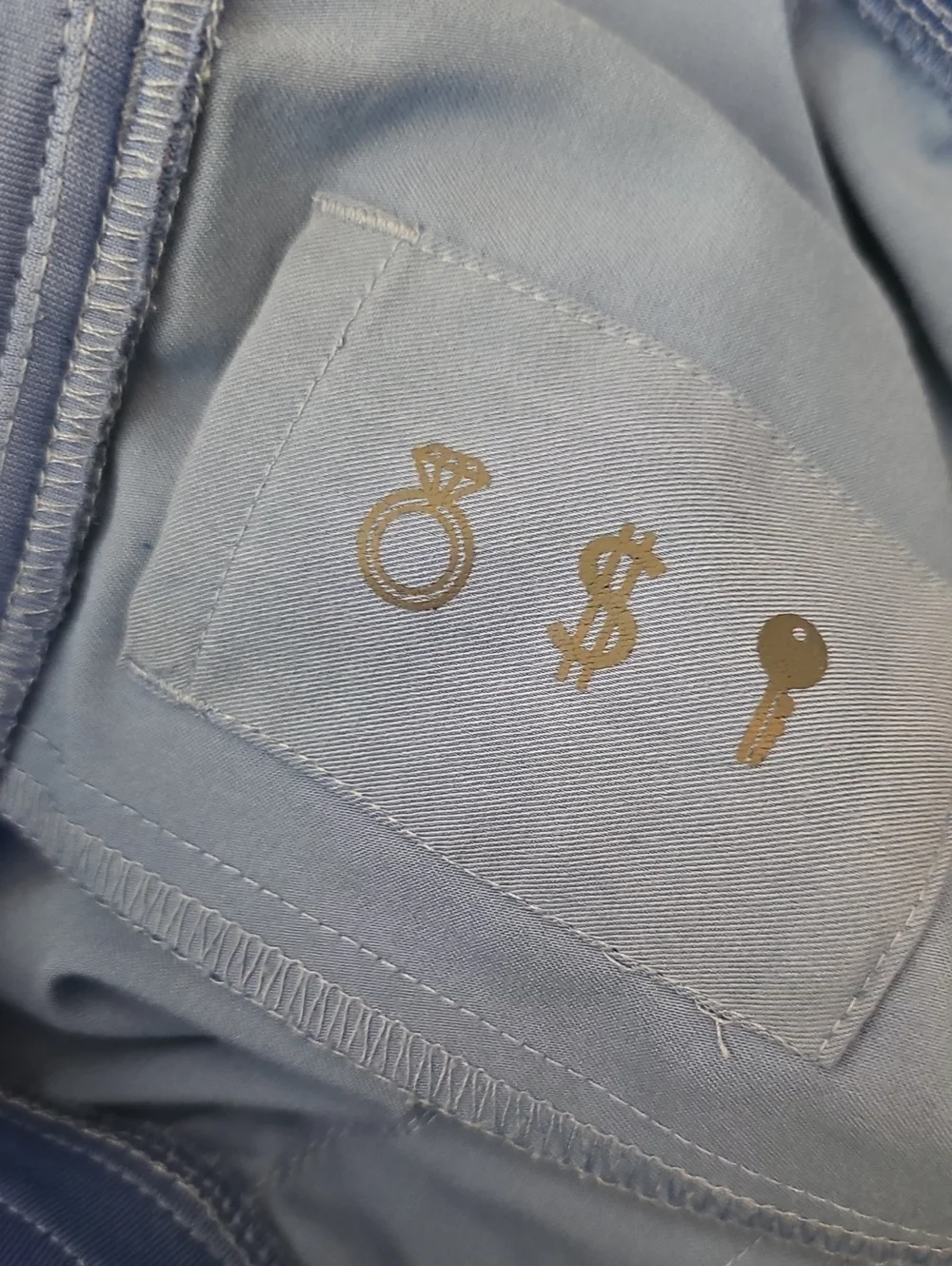 Figs Men's Jogger Pants in Light Blue with Drawstring